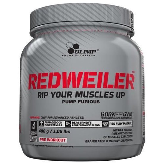 Olimp Supplements Redweiler - Pre-Workout - Sinaasappel - 480 gram