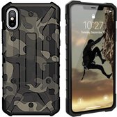 Colorfone iPhone Xs Max Hoesje Transparant Groen - Army
