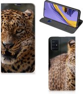 Geschikt voor Samsung Galaxy A51 Hoesje maken Luipaard