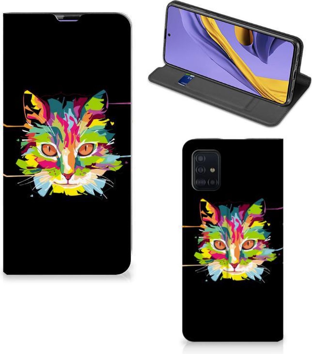 Samsung Galaxy A51 Magnet Case Cat Color