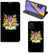 Smartphonehoesje Geschikt voor Samsung A51 Cat Color
