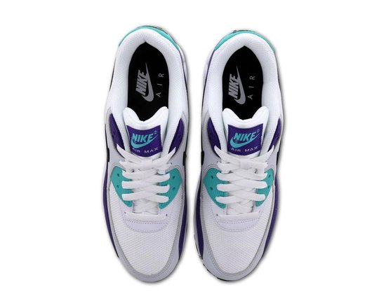 bol.com | Nike Air Max 90 Essential Wit / Zwart / Paars - Heren Sneaker -  Maat 42