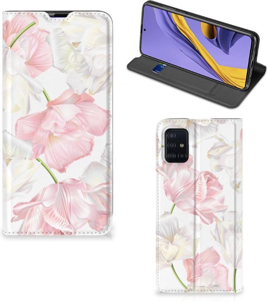 Book Case voor Samsung Galaxy A51 Smart Cover Lovely Flowers