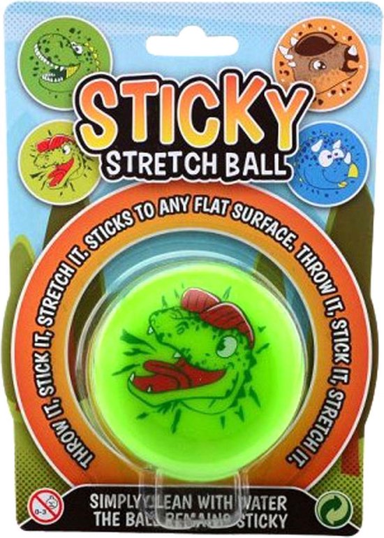 Sticky Stretch Bal Dino Op Kaart 24345 van Toi-Toys — afbeelding 4