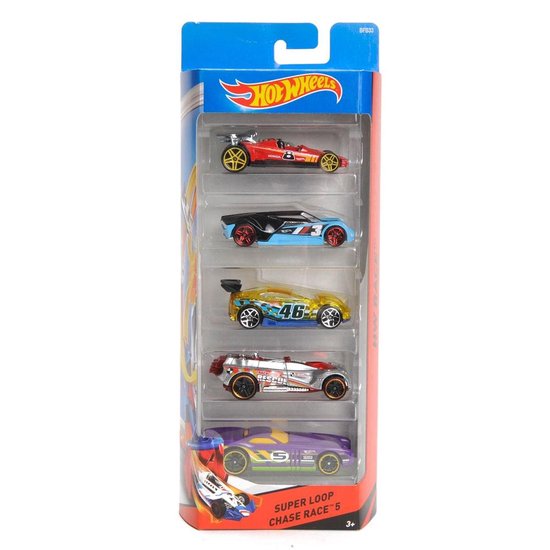 Coffret cadeau Hot Wheels avec 5 voitures