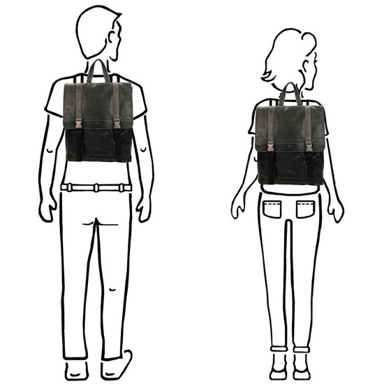 Micmacbags Colorado Rugzak 15 inch Grijs