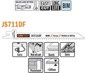 CMT JS711DF-5 Bi-metaal reciprozaagblad 150 x 12 mm. 6tpi (hout met spijkers, plaatmateriaal, glasvezel/epoxy, gipsplaat)