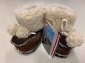 Woolwarmers Kindersloffen - Bruin - Maat 18/19