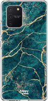 HappyCase Samsung Galaxy S10 Lite Hoesje TPU Aqua Marmer Print