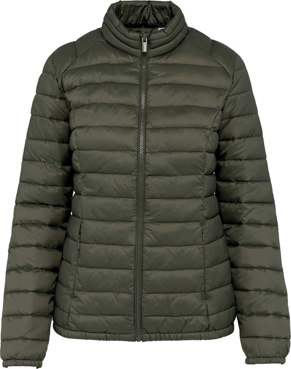 Gerecyclede lichte damesjas ‘Sorona’ polyester Organic Khaki