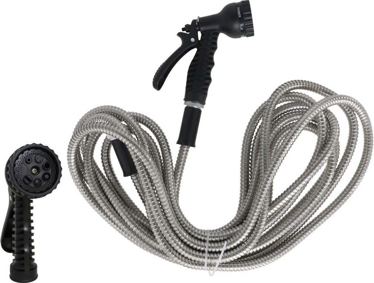 Gerimport Tuinslang 76 M Rvs Zilver/zwart