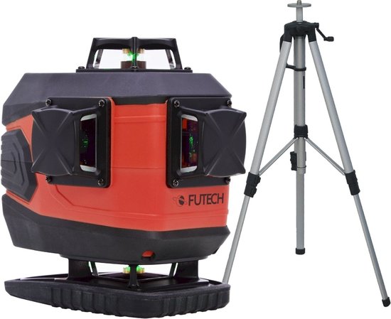 FUTECH Multicross 4D Electronic Kruislijnlaser Groen in Koffer ...