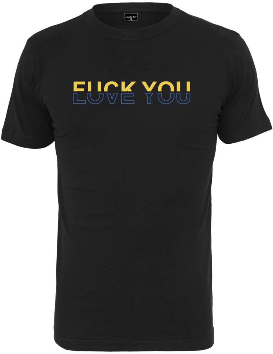 Mister Tee Heren Tshirt -S- Fuck Love Zwart