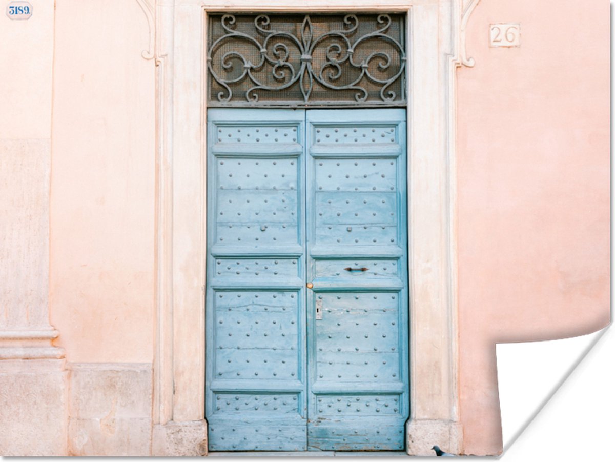 Deur - Rome - Blauw - Architectuur
