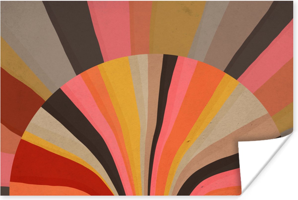 Poster Abstract -Kunst - Vormen - 30x20 cm