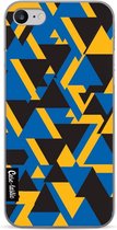 Casetastic Apple iPhone 7 / iPhone 8 / iPhone SE (2020) Hoesje - Softcover Hoesje met Design - Mixed Triangles Print