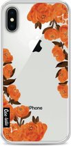 Casetastic Softcover Apple iPhone X - Orange Autumn Flowers