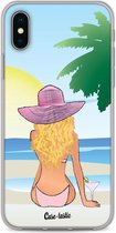 Casetastic Apple iPhone X / iPhone XS Hoesje - Softcover Hoesje met Design - BFF Sunset Blonde Print