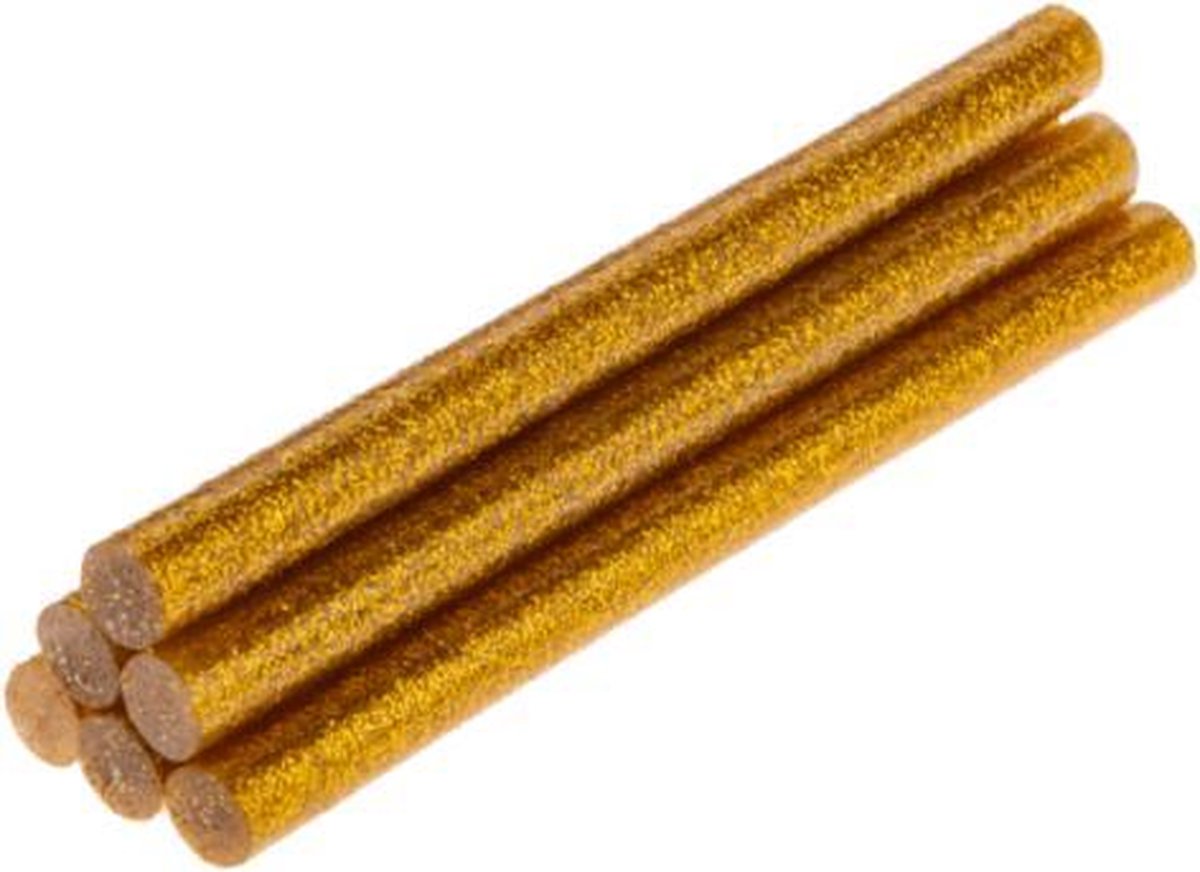 Topex - Glitter Lijmsticks - Goud - 8 mm - 6 stuks