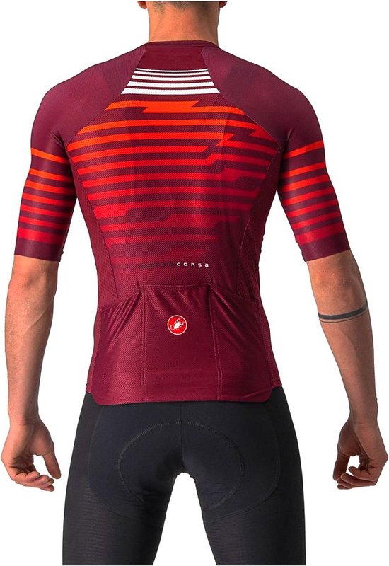 Overhemd - Reptielen Huid Print - Bordeaux - Gentile Bellini