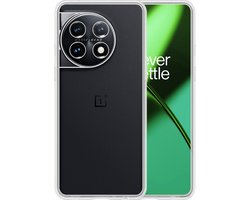 Hoesje - Geschikt voor OnePlus 11 - Sterk & Shockproof - Hoes Cover - Siliconen Case - Telefoonhoesjes - Transparant