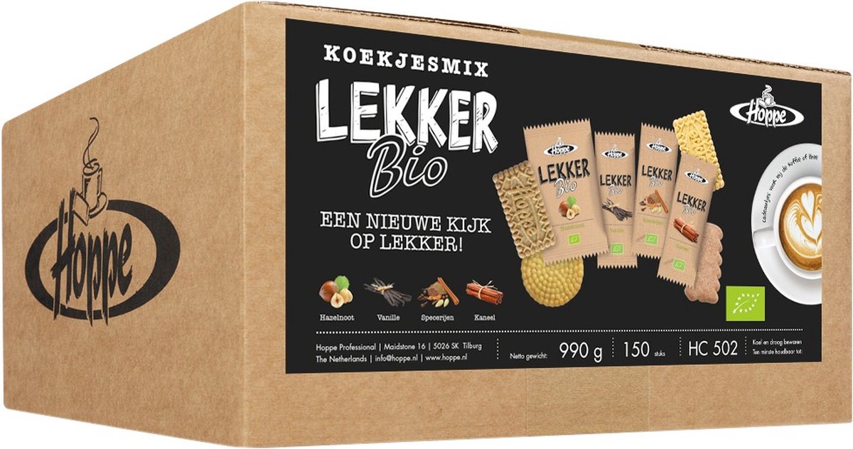 Koekjes Hoppe Lekker Bio koekjesmix 150 stuks