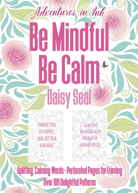 Colouring Books- Adventures in Ink, Be Mindful Be Calm - cover