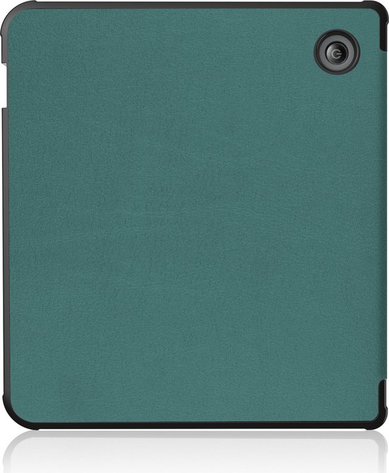Hoes Geschikt voor Kobo Libra 2 Hoesje Bookcase Cover Hoes Trifold - Hoesje Geschikt voor Kobo Libra 2 Hoes Cover Case - Donkergroen van Accezz — afbeelding 4