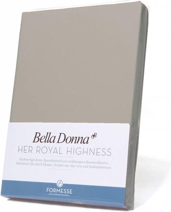 Bella Donna Hoeslaken Jersey - 140x200-160x220 - gris perle