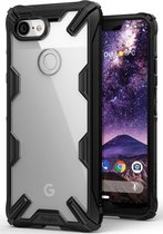 Ringke Fusion X Google Pixel 3 XL Hoesje Doorzichtig Zwart