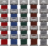 Macramé koord. diverse kleuren. dikte 1 mm. 5x5 doos/ 1 doos