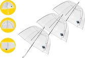 3 pièces parapluie parapluies en plastique transparent 75 cm - parapluie transparent - parapluie de mariage - parapluie de mariée - élégant - mariage - mariage - à la mode - parapluie de mariage
