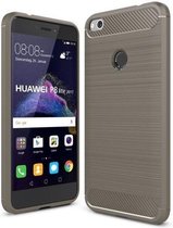 Geborstelde TPU Cover - Huawei P8 Lite 2017 - Grijs