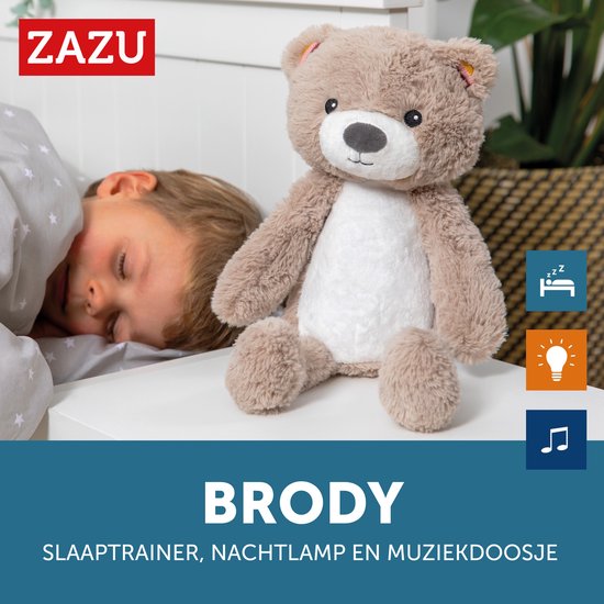 Zazu Brody de Beer Taupe Slaaptrainer ZA-BRODY-01 - Zazu