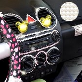 468 PCS Glitter Crystal Diamond Decoration / Shining Rhinestone Sticker voor auto Sticker & mobiele telefoon Ornament (wit)