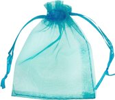 Organza Zakjes (8 x 12 cm) Light Blue (25 Stuks)