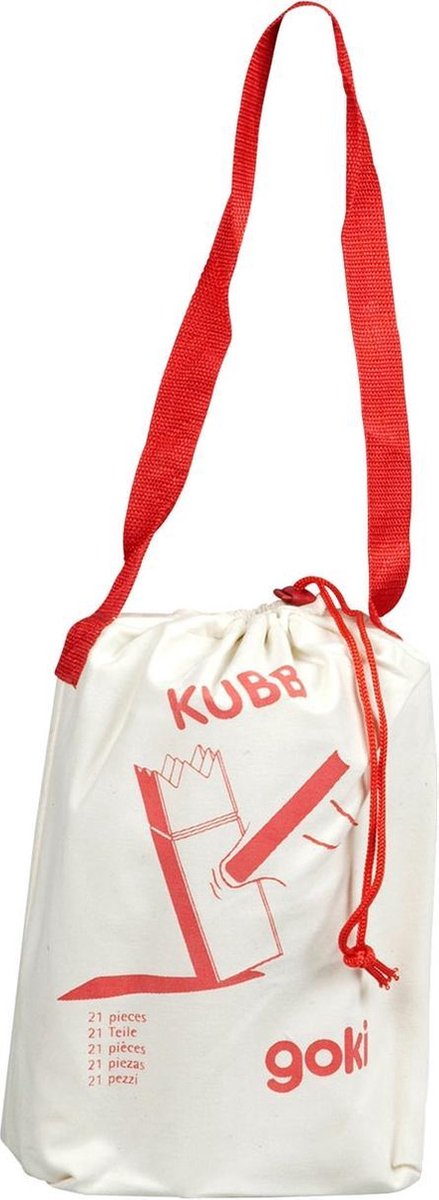 GOKI KUBB - Vikingschaakspel - Beukenhout - In Katoenen Zakje - 5 Jaar — afbeelding 7