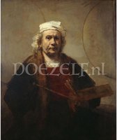 Diamond Painting Zelfportret Rembrandt van Rijn Diamond Painting 40x50cm. DP Volledige bedekking - Vierkante steentjes - diamondpainting inclusief tools