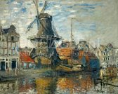 Diamond Painting De molen aan de Onbekende gracht van Monet 60x70 (Volledige bedekking - Vierkante steentjes) meesters diamondpainting