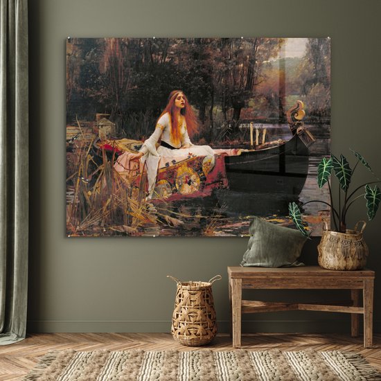 Peinture sur verre - La dame de shalott - peinture de John William Waterhouse - 160x120 cm - Peintures sur Verre Peintures - Photo sur Glas