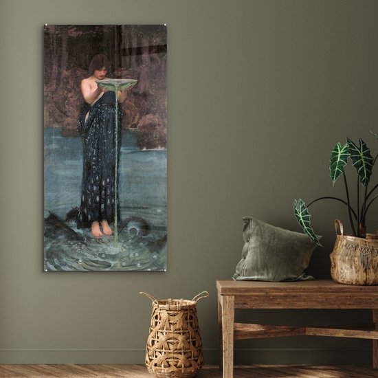 Peinture sur verre - Circe Invidiosa - peinture de John William Waterhouse - 60x120 cm - Peintures Plexiglas