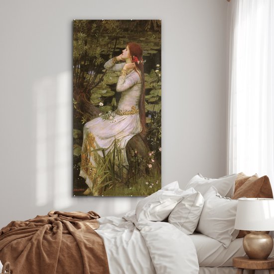 Peinture sur verre - Ophélie - peinture de John William Waterhouse - 80x160 cm - Peintures sur Verre Peintures - Photo sur Glas