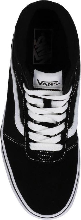 Vans Ward Hi Heren Sneakers - (Suede Canvas) Black/White - Maat 44 - Vans