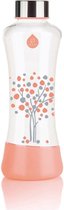 Equa Esprit Squeeze glazen waterfles 550 ml - Uitvoering - Peach Tree