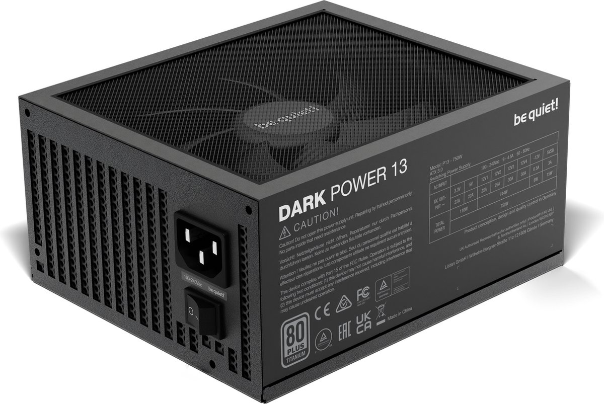 Dark Power 13 Power Supply Unit 750 W 20+4 Pin Atx Atx (Black) - afbeelding 3