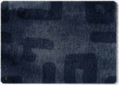 Mótif Ethnique - Blauwe wasbare deurmat met abstract patroon 85 cm x 115 cm - Deurmat binnen met print