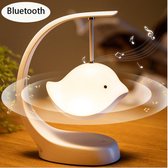 Led Nachtlampje Usb Oplaadbare Bluetooth Vogel Nacht Lamp Met Speaker En 7 Kleuren Tafel Licht Decoratie Voor Slaapkamer