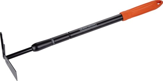 BLACK+DECKER Cultivator met Schoffel - Tuinhark en Schoffel - In Lengte Verstelbaar 66-101CM - Cultiveren en Onkruid Wieden - Zwart/Oranje van BLACK+DECKER — afbeelding 2
