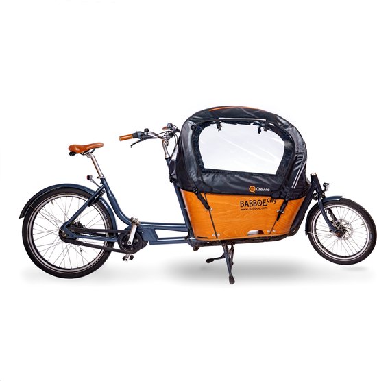 Qiewie Luxe Rain Tent Zwart (City) - Convient au vélo cargo Babboe City |  bol