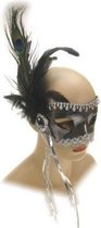 Oogmasker Florence zilver luxe